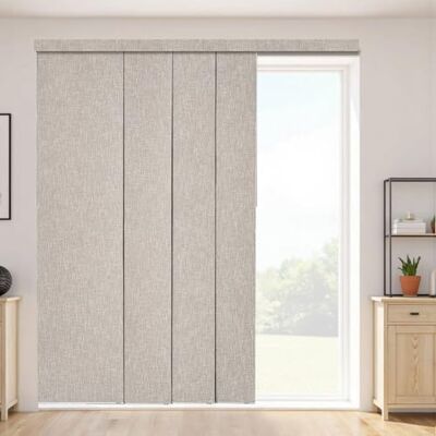 VEVOR Persianas de Panel Extensibles Ancho de 116-218 cm Paneles Recortables Alto de 243 cm Opacas Verticales para Puertas Correderas, Puertas de Patio, Separadores de Ambientes, Ventanas, Marrón VEVOR Persianas de Panel Extensibles Ancho de 116-218 cm Paneles Recortables Alto de 243 cm Opacas Verticales para Puertas Correderas, Puertas de Patio, Separadores de Ambientes, Ventanas, Marrón