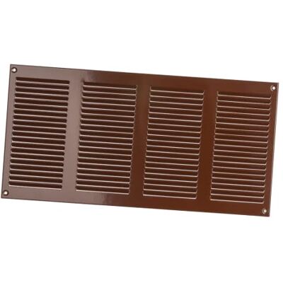 EUROPLAST 400x200mm Rejilla de Ventilación con Mosquitera Rejillas de Aireación Metálicas Acero, Marrón EUROPLAST 400x200mm Rejilla de Ventilación con Mosquitera Rejillas de Aireación Metálicas Acero, Marrón