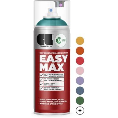 COSMOS LAC Pintura en Aerosol Mate Con Alta Opacidad, Botes Para Bricolaje, Pintura Acrílica (RAL 3004 Azul Turquesa, Mate) COSMOS LAC Pintura en Aerosol Mate Con Alta Opacidad, Botes Para Bricolaje, Pintura Acrílica (RAL 3004 Azul Turquesa, Mate)