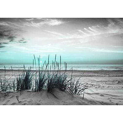 Papel tapiz fotográfico 396 x 280 cm Playa y mar Puesta de sol Lana Decoración De Pared Sala Cuarto Made in Germany Papel tapiz fotográfico 396 x 280 cm Playa y mar Puesta de sol Lana Decoración De Pared Sala Cuarto Made in Germany