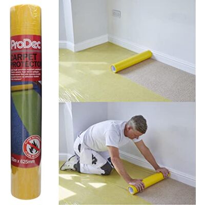 ProDec Cubierta protectora para alfombras - 50m Plástico impermeable - Resistente ProDec Cubierta protectora para alfombras - 50m Plástico impermeable - Resistente