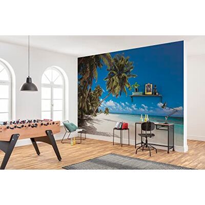 Komar 8 – 240 388 x 270 cm Maldivas playa Diseño de papel pintado de – azul (Pack de 8) Komar 8 – 240 388 x 270 cm Maldivas playa Diseño de papel pintado de – azul (Pack de 8)