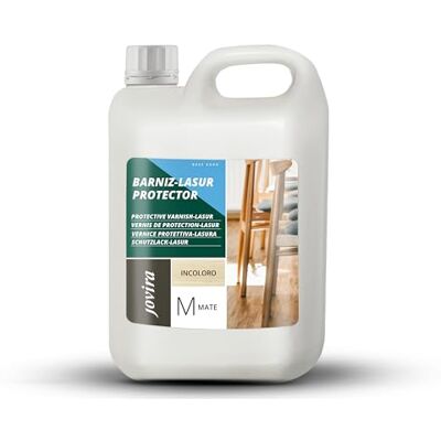 JOVIRA PINTURAS BARNIZ-LASUR Protector MATE al Agua 2 L Protege, decora y embellece todo tipo de madera. (2 Litros, Incoloro) I-28 JOVIRA PINTURAS BARNIZ-LASUR Protector MATE al Agua 2 L Protege, decora y embellece todo tipo de madera. (2 Litros, Incoloro) I-28