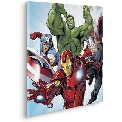 Komar Keilrahmenbild Marvel Avengers Teampower Größe: 60 x 60 cm Komar Keilrahmenbild Marvel Avengers Teampower Größe: 60 x 60 cm