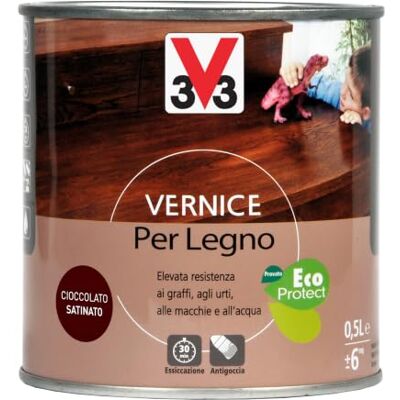 V33 -Pintura Para Madera 5 Unidades, Cera de Chocolate 500 Ml V33 -Pintura Para Madera 5 Unidades, Cera de Chocolate 500 Ml