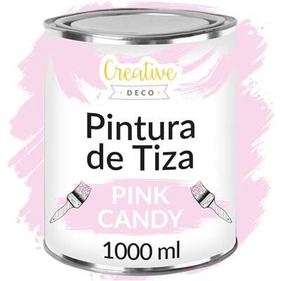 Creative 1L Rosa Pintura a la Tiza para Muebles sin Lijar Chalk Paint Creative 1L Rosa Pintura a la Tiza para Muebles sin Lijar Chalk Paint