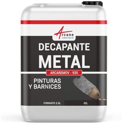 ARCANE INDUSTRIES Decapante Pintura Metal Hierro Acero Gel ARCAREMOV 2,5 L Elimina Pintura y Barnices Sobre Metal, Hierro, Acero, Fundición, Gel Que No Gotea, Activo Hasta 12H ARCANE INDUSTRIES Decapante Pintura Metal Hierro Acero Gel ARCAREMOV 2,5 L Elimina Pintura y Barnices Sobre Metal, Hierro, Acero, Fundición, Gel Que No Gotea, Activo Hasta 12H