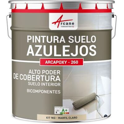 ARCANE INDUSTRIES Pintura para Suelo de Baldosas Resina epoxi para suelo con baldosas ARCAPOXY 260 Marfil Claro RAL 1015 ARCANE INDUSTRIES Pintura para Suelo de Baldosas Resina epoxi para suelo con baldosas ARCAPOXY 260 Marfil Claro RAL 1015