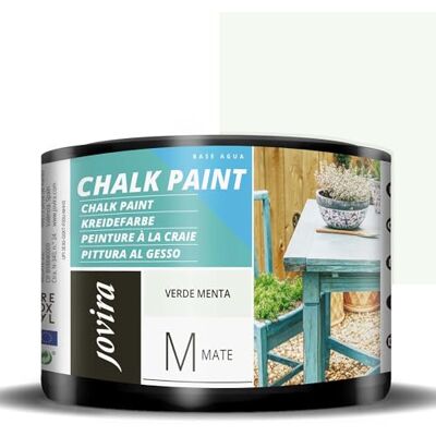 JOVIRA PINTURAS - Pintura Tiza Chalk Paint - Verde menta - 0.375 L - Paint JOVIRA PINTURAS - Pintura Tiza Chalk Paint - Verde menta - 0.375 L - Paint
