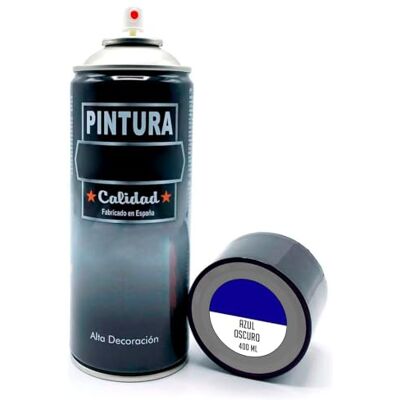 AC Bote de Pintura en Spray Fabricado en España Ideal para cualquier superficie, Madera, Metal, Cartón, Piedra o Cerámica Capidad de 400 ML Color Azul Oscuro AC Bote de Pintura en Spray Fabricado en España Ideal para cualquier superficie, Madera, Metal, Cartón, Piedra o Cerámica Capidad de 400 ML Color Azul Oscuro