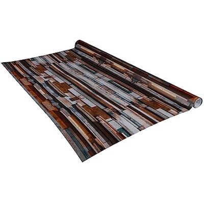 Venilia Lámina adhesiva, Líneas azules Óptica de madera, 90cm x 2,6m, Espesor 160μ, Vinilo autoadhesivo para muebles o cocina, decorativas papel pintado pared, PVC sin ftalatos, Fabricado en UE Venilia Lámina adhesiva, Líneas azules Óptica de madera, 90cm x 2,6m, Espesor 160μ, Vinilo autoadhesivo para muebles o cocina, decorativas papel pintado pared, PVC sin ftalatos, Fabricado en UE