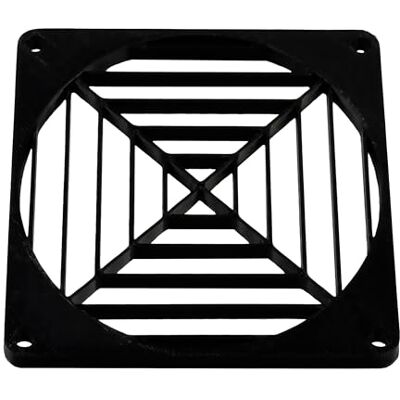 AERZETIX Lote de 4 Rejillas de Ventilador 80x80 mm de plástico Color Negro AERZETIX Lote de 4 Rejillas de Ventilador 80x80 mm de plástico Color Negro