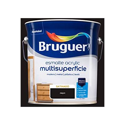 Bruguer - Acrylic Multisupereficie Esmalte al agua - Negro - Pintura Bruguer - Acrylic Multisupereficie Esmalte al agua - Negro - Pintura