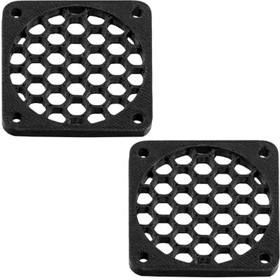 AERZETIX Lote de 4 Rejillas de Ventilador 40x40 mm de plástico Color Negro AERZETIX Lote de 4 Rejillas de Ventilador 40x40 mm de plástico Color Negro