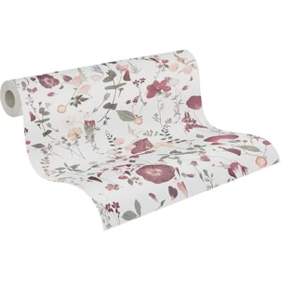 A.S. Création PintWalls papel pintado no tejido con motivo de hojas en verde, rojo, blanco – papel pintado decorativo 10,05 x 0,53 m – A.S. Création PintWalls papel pintado no tejido con motivo de hojas en verde, rojo, blanco – papel pintado decorativo 10,05 x 0,53 m –
