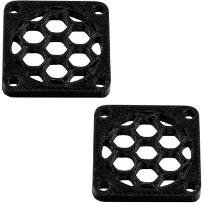 AERZETIX Lote de 4 Rejillas de Ventilador 25x25 mm de plástico Color Negro AERZETIX Lote de 4 Rejillas de Ventilador 25x25 mm de plástico Color Negro