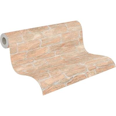 A.S. Création papel pintado no tejido en aspecto ladrillo en beige, crema – papel pintado de estilo industrial 10,05 m x 0,53 m – A.S. Création papel pintado no tejido en aspecto ladrillo en beige, crema – papel pintado de estilo industrial 10,05 m x 0,53 m –
