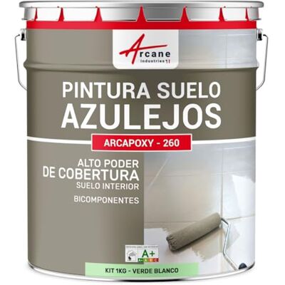 ARCANE INDUSTRIES Pintura para Suelo de Baldosas Resina epoxi para suelo con baldosas ARCAPOXY 260 Verde Blanco RAL 6019 ARCANE INDUSTRIES Pintura para Suelo de Baldosas Resina epoxi para suelo con baldosas ARCAPOXY 260 Verde Blanco RAL 6019