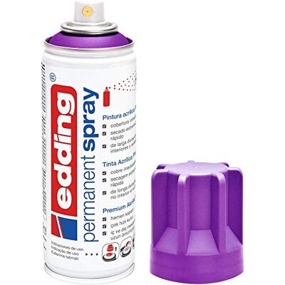 Edding Spray Permanente de Pintura Acrílica 200 ml Arándano Mate Edding Spray Permanente de Pintura Acrílica 200 ml Arándano Mate