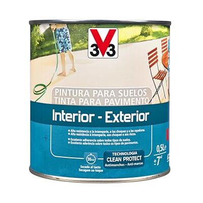 V33 PINTURA SUELOS INTERIOR EXTERIOR ROJO ARCILLA SATINADO 0,5L V33 PINTURA SUELOS INTERIOR EXTERIOR ROJO ARCILLA SATINADO 0,5L