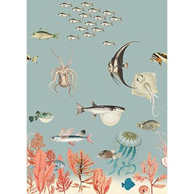 Rasch Onszelf Stories Papel pintado fotográfico (fieltro, 280 x 200 cm), diseño de peces de colores y mundo submarino Rasch Onszelf Stories Papel pintado fotográfico (fieltro, 280 x 200 cm), diseño de peces de colores y mundo submarino