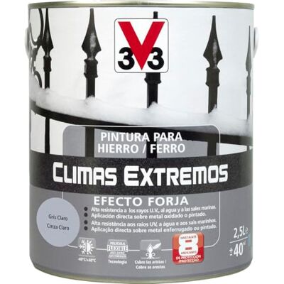 V33 PINTURA HIERRO CLIMAS EXTREMOS FORJA GRIS CLARO 2,5L V33 PINTURA HIERRO CLIMAS EXTREMOS FORJA GRIS CLARO 2,5L