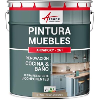 ARCANE INDUSTRIES Pintura Muebles Cocina y Baño 1 kg RAL 1019 ARCANE INDUSTRIES Pintura Muebles Cocina y Baño 1 kg RAL 1019