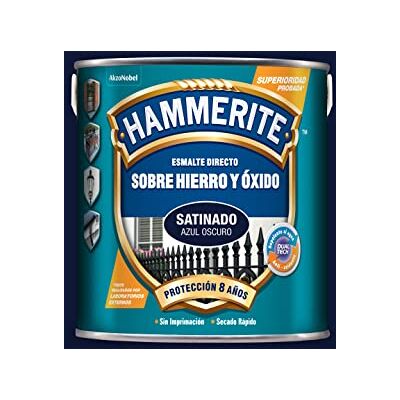 Hammerite Esmalte Liso Satinado, Azul Oscuro, 2.5 l (Paquete de 1) Hammerite Esmalte Liso Satinado, Azul Oscuro, 2.5 l (Paquete de 1)