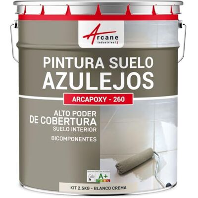 ARCANE INDUSTRIES Pintura para Suelo de Baldosas Resina epoxi para suelo con baldosas ARCAPOXY 260 Blanco Crema RAL 9001 ARCANE INDUSTRIES Pintura para Suelo de Baldosas Resina epoxi para suelo con baldosas ARCAPOXY 260 Blanco Crema RAL 9001