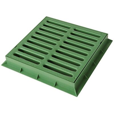 First Plast tgnp30 V-y marco con rejilla pedonabile (PVC, Verde, 300 x 300 mm First Plast tgnp30 V-y marco con rejilla pedonabile (PVC, Verde, 300 x 300 mm