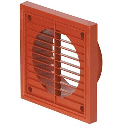 Airflow Tapa de Ventilación Exterior de Pared – Rejilla de Plástico Terracota para Conductos de 150 mm / 6" – Salida de Aire Resistente a la Intemperie – 187 mm x 187 mm Airflow Tapa de Ventilación Exterior de Pared – Rejilla de Plástico Terracota para Conductos de 150 mm / 6" – Salida de Aire Resistente a la Intemperie – 187 mm x 187 mm