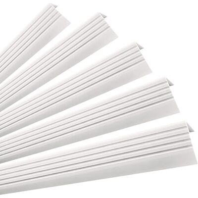 Garmin Perfil de Borde de Escalera Autoadhesivo Blanco, 100 cm, Pack 5 Garmin Perfil de Borde de Escalera Autoadhesivo Blanco, 100 cm, Pack 5