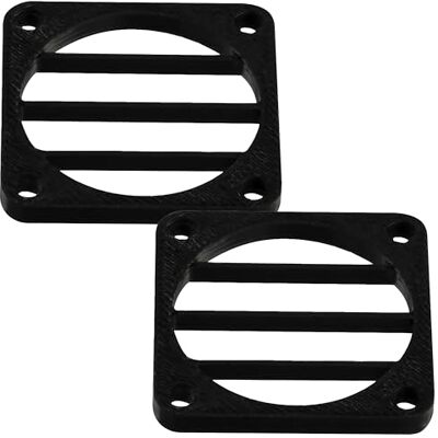 AERZETIX Lote de 4 Rejillas de Ventilador 30x30 mm de plástico Color Negro AERZETIX Lote de 4 Rejillas de Ventilador 30x30 mm de plástico Color Negro