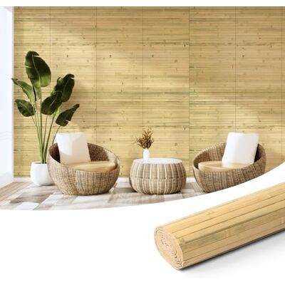 Art3d Panel de pared de bambú natural para decoración de paredes interiores, paneles renovables para pared, techo, muebles, gabinetes, oficinas, 30 x 244 cm, color natural Art3d Panel de pared de bambú natural para decoración de paredes interiores, paneles renovables para pared, techo, muebles, gabinetes, oficinas, 30 x 244 cm, color natural