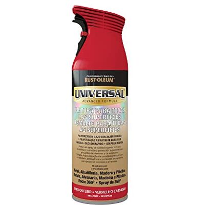 Rust-Oleum Universal pintura multisuperficie en spray Brillante Rojo Oscuro 400 ml Rust-Oleum Universal pintura multisuperficie en spray Brillante Rojo Oscuro 400 ml