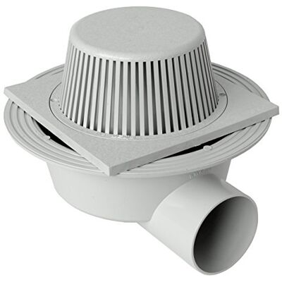 First Plast chiusino sifonato (PVC, Gris, 200 x 200 mm First Plast chiusino sifonato (PVC, Gris, 200 x 200 mm
