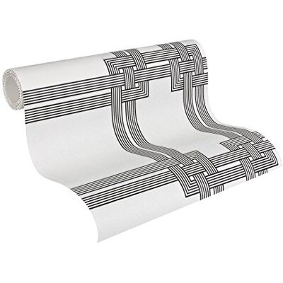Architects Paper papel pintado de tejido-no-tejido revistiendo Pigment Multi Colour negro blanco 10,05 m x 0,53 m Architects Paper papel pintado de tejido-no-tejido revistiendo Pigment Multi Colour negro blanco 10,05 m x 0,53 m