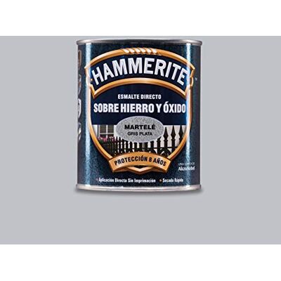 Hammerite Esmalte Martele, Gris Plata, 750 ml (Paquete de 1) Hammerite Esmalte Martele, Gris Plata, 750 ml (Paquete de 1)