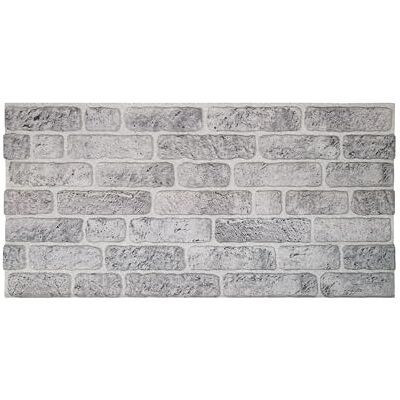 IZODEKOR Revestimiento de pared 3D de poliestireno, aspecto de piedra, para salpicadero de cocina, baño, balcón, dormitorio, salón y terraza, color blanco y gris IZODEKOR Revestimiento de pared 3D de poliestireno, aspecto de piedra, para salpicadero de cocina, baño, balcón, dormitorio, salón y terraza, color blanco y gris