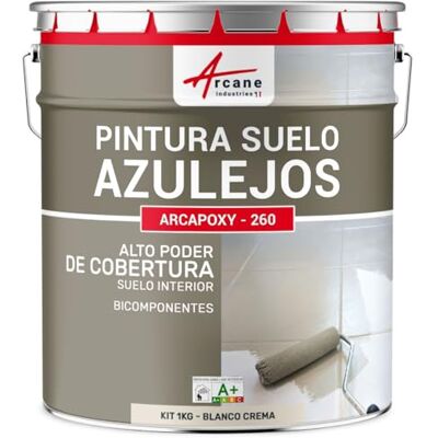 ARCANE INDUSTRIES Pintura para Suelo de Baldosas Resina epoxi para suelo con baldosas ARCAPOXY 260 Blanco Crema RAL 9001 ARCANE INDUSTRIES Pintura para Suelo de Baldosas Resina epoxi para suelo con baldosas ARCAPOXY 260 Blanco Crema RAL 9001