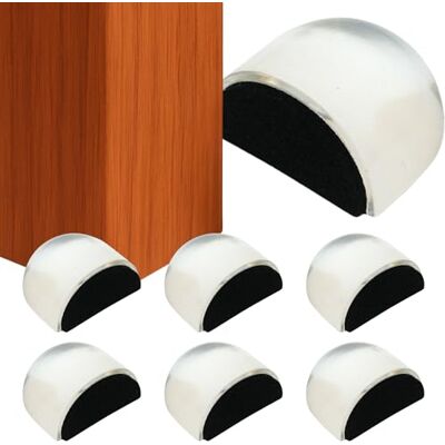 Brinox Tope de Puerta para Suelo Plano, 6 Unidades, Tope Adhesivo Transparente Fabricado en España con Espuma Amortiguadora, Protección Silenciosa de Pared y Muebles, Metacrilato Resistente Brinox Tope de Puerta para Suelo Plano, 6 Unidades, Tope Adhesivo Transparente Fabricado en España con Espuma Amortiguadora, Protección Silenciosa de Pared y Muebles, Metacrilato Resistente
