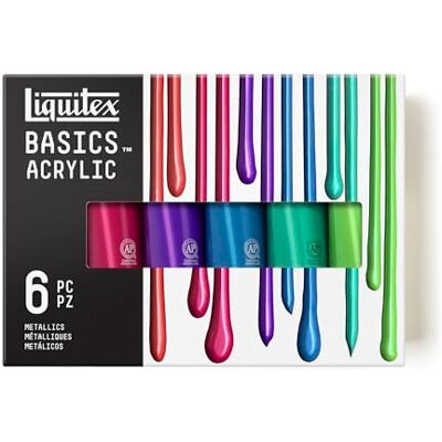 Liquitex Acrílico Basics Set Basics 6 x118ml, Metálicos Liquitex Acrílico Basics Set Basics 6 x118ml, Metálicos