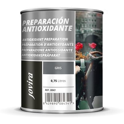JOVIRA PINTURAS - Imprimacion Antioxidante Metales - 0.75 L - Gris - primer JOVIRA PINTURAS - Imprimacion Antioxidante Metales - 0.75 L - Gris - primer