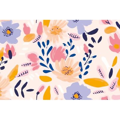 A.S. Création Papel Pintado Sketchy Flowers 3.75 m x 2.50 m WALLLOVE Papel Pintado Flores habitación de niña en amarillo, azul, rosa cola incluida A.S. Création Papel Pintado Sketchy Flowers 3.75 m x 2.50 m WALLLOVE Papel Pintado Flores habitación de niña en amarillo, azul, rosa cola incluida