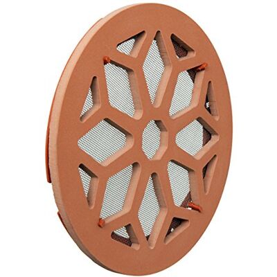 La Ventilazione Rejilla de ventilación de cerámica de gres, cocido, diámetro 200 mm La Ventilazione Rejilla de ventilación de cerámica de gres, cocido, diámetro 200 mm