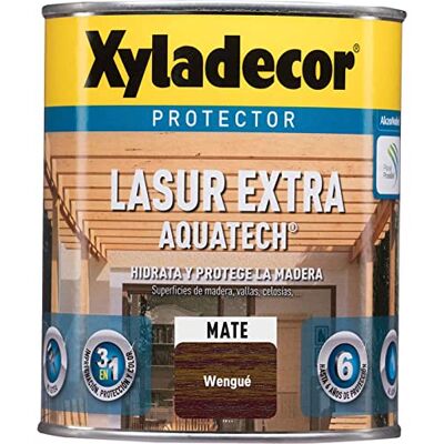Xyladecor Lasur Extra Mate Aquatech, Para madera Wengué, 750 ml Xyladecor Lasur Extra Mate Aquatech, Para madera Wengué, 750 ml