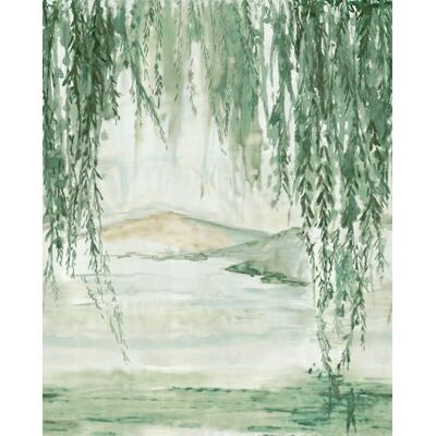 Rasch Magicwalls Papel pintado fotográfico (fieltro, 2,65 m x 2,12 m), color verde y blanco Rasch Magicwalls Papel pintado fotográfico (fieltro, 2,65 m x 2,12 m), color verde y blanco