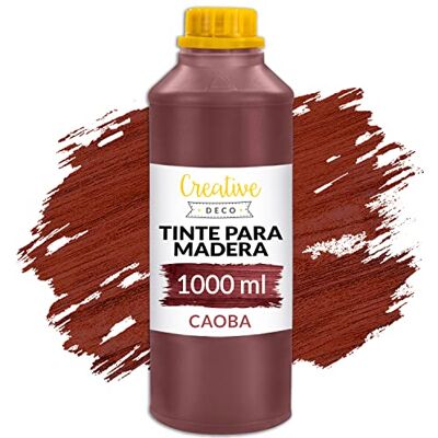 Creative 1L Barniz Madera Interior Tinte al Agua Color Caoba 1L Creative 1L Barniz Madera Interior Tinte al Agua Color Caoba 1L