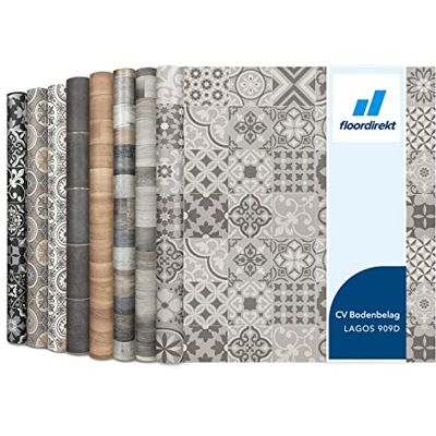 Floordirekt Plaza Lagos 909d Suelo de vinilo para cocina y balcón, se vende por metros, efecto madera o baldosa, resistente y fácil de limpiar, 100 x 700 cm Floordirekt Plaza Lagos 909d Suelo de vinilo para cocina y balcón, se vende por metros, efecto madera o baldosa, resistente y fácil de limpiar, 100 x 700 cm
