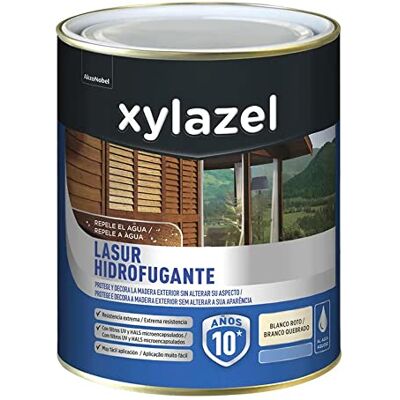 XYLAZEL Lasur Protector Hidrofugante Satinado Blanco Roto 750 ml XYLAZEL Lasur Protector Hidrofugante Satinado Blanco Roto 750 ml